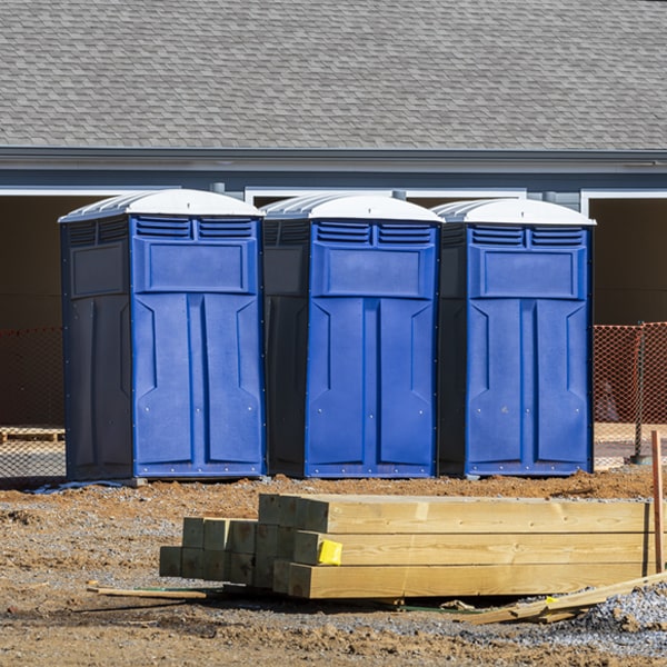 are there any restrictions on where i can place the porta potties during my rental period in Larsen WI